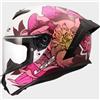 LS2 Casco FF820 RAPID 3 POPPIES Bianco Rosa LS2
