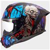 LS2 Casco FF820 RAPID 3 ZOMBIE 2 Nero Rosso Blu LS2