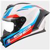 LS2 Casco FF820 RAPID 3 HYPER Bianco Blu Rosso LS2