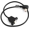 System-S Connettore USB Tipo B 90° Angolo Destro su USB B Pannello di Ingresso connettore USB Cavo Cavo di prolunga 50 cm