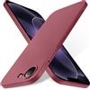 Bastmei Cover per iPhone 17e / iPhone 16e, Ultraleggero Ultrasottile Antiscivolo AntiGraffio Protezione della Telecamera, PC Rigido Smerigliato Cover per iPhone 17 E/ 16 E (Vino Rosso)