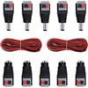 RUNCCI-YUN 10Pcs Connettore DC 2.1X5.5 mm, Terminale Alimentazione, Quick Connettore, Adattatore per CCTV Telecamera LED Striscia