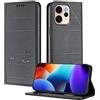 XINYEXIN Custodia per Oppo Reno 15 FS 5G 4G / Reno 15F 4G 5G, Cover a Libro in Pelle PU con Blocco RFID, Slot per Carte, Supporto, Protezione Completa Antiurto - Nero