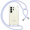 Pnakqil Cover per Samsung Galaxy S26 Ultra con Cordino, Trasparente Custodia con Laccio Tracolla Cellulare Girocollo Collana Protettiva per Samsung Galaxy S26 Ultra 6,9, Viola