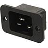 oniroview Spina tripolare da pannello Alimentazione IEC 320 C20 Maschio Montaggio su Pannello/Muro 16A 250V, colore nero