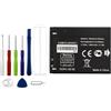 Vvsialeek CAB31L0000C1 Batteria di ricambio compatibile per ALCATEL One Touch 890, 890D, 891, 979 con toolkit