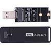 chenyang CY M.2 NVMe SSD Enclosure Adapter USB 3.1 Gen2 10Gbps - Box Esterno per SSD PCI-E M-Key da 2242/2230 mm