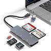 Rytaki Lettore di schede CFast, USB 3.0 USB C CFast 2.0, adattatore per schede di memoria CFast in alluminio da 5 Gbps per SanDisk, Lexar, Transcend, Sony, lettura simultanea di 5 schede per schede