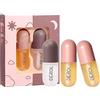 OHSN 3 Pcs Lip Plumper Natural Lip Plumper Lip Care Serum Kit Lippenfüller Booster Volume Extreme Lippenpomade-Kit Lips Base Moisturizer Praller Lipgloss For Fuller Hydrated Beauty Lip Care Serum