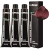 FemMas Colore per capelli 3x Castano Chiaro Rosso Viola 5.62 I Colore per capelli in crema con olio di argan, cheratina e ceramidi I colorazione o tonalizzazione dei capelli duratura per risultati di