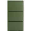 Kare Design scarpiera Caruso, verde oliva, 3 ante per max. 6 paia, salvaspazio, 103x50x15cm, corridoio, ingresso, stile minimalista, design e praticità