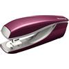 Leitz Cucitrice da Ufficio, Capacità fino a 30 Fogli, Rosso (Granata), Design Ergonomico in Metallo, Include Punti, Gamma Style, Box, 55620028