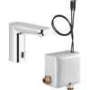 Grohe 36384000 Euroeco E Miscelatore Elettronico con Fotocellula e Auto Generatore di Corrente, Lavabo, Cromo