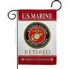 Breeze Decor US Marine Garden Flag Armed Forces Corps USMC Semper Fi United State American Military Veteran Retire Official House Decoration Banner Small Yard Gift Double-Sided, Made in USA