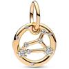 WEIMU Charm con segno zodiacale per bracciale, in argento sterling 925, con 12 costellazioni, per San Valentino, festa della mamma, per braccialetti europei, m, Argento sterling, Zirconia cubica