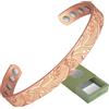YINOX Bracciale in rame 6,5 '' per la salute delle donne con braccialetti in rame magneti