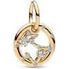 WEIMU Charm con segno zodiacale per bracciale, in argento sterling 925, con 12 costellazioni, per San Valentino, festa della mamma, per braccialetti europei, m, Argento sterling, Zirconia cubica