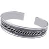 Treasure Bay Bracciale a polsino celtico massiccio per donna - Bracciale a polsino aperto intrecciato celtico in argento sterling 925, taglia unica (argento)