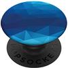 Blue Pattern Gift Idea for Boys & Girls Colore blu normale nel modello blu scuro intero blu scuro PopSockets PopGrip: Impugnatura per Telefoni Cellulari e Tablet Intercambiabile