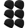 Geyoga - Berretto invernale in pile caldo e polare, con teschio, spesso antivento, unisex, per esercizi all'aperto, colore: nero