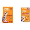 Edgard & Cooper Cibo Secco per Gatti Adulto Pollo 4kg + Pillows per Gatti al Pollo 1x60g - Pacco Crocchette & Snack