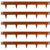 UNIGARDIA Bordura Corten per Giardino in Metallo per Prato 5 m - Bordatura Aiuole Giardino Alta 150 mm - Bordure per Aiuole Flessibile, Corten