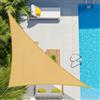 AXT SHADE Vela Ombreggiante Impermeabile Triangolare 3x3x4,25m Tenda a Vela Parasole e Protezione Raggi UV per Esterno Giardino Terrazza-Sabbia