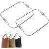 KARELLS 2 PCS 16cm Borsa in Alluminio Manico,Borsa Cornice,Clic Clac per Borse,Kiss Clasp Telaio Interno Tubolare A Forma,Chiusura per Borsa Clic Clac,Chiusura Borsa Uncinetto,per Borsa Frizione