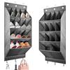 Scarpiera sopra la porta con 24 grandi tasche in rete, organizer