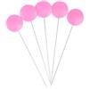 BOHIN France Spilli con Testa in Plastica - Nichelato, Punta Affilata Spilli per Progetti di Cucito e Maglieria, Acciaio, Fucsia, 42 x 0.55mm - 100 Pezzi