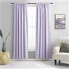 DONREN Tende oscuranti termoisolanti per camera da letto e soggiorno, 2 pannelli, con tasca per bastone, 106 cm di larghezza x 213 cm di lunghezza, viola lavanda