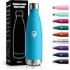 JAPORIA Borraccia Termica 500ml, Borraccia Acciaio Inox Doppia Parete Isolata, Acciaio Inox senza BPA Antigoccia, Bottiglia Riutilizzabile per Ragazzi, Palestra, Viaggio, Scuola