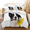 Leleyouzer Set di biancheria da letto per cani, per ragazzi e ragazze, 1 copripiumino in microfibra con chiusura lampo e 2 federe da 50 x 75 cm (D2, 200 x 200 cm), YR-H-1