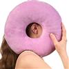 ODOXIA Cuscino Piercing Orecchio | Cuscino Ciambella Regolabile | Sollievo Dal Dolore da Condrodermatite | Imbottitura Modificabile per Comfort Personalizzato Donut Pillow (Pink)