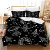 Leleyouzer Set di biancheria da letto con razzo astronauta, in microfibra, con 2 federe da 50 x 75 cm (Astronauta 2, 200 x 200 cm), YR-A1