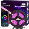 Diyife Smart WiFi Striscia RGB, [3M-Accorciabile] Striscia LED, Striscia LED WiFi TV Retroilluminazione, Strisce LED RGB con App Controllato per Camera da Letto, Decorazioni, Feste, Casa, Giochi