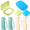 KOLZEMV 4PCS Portasapone solido da viaggio, porta saponetta, porta sapone da viaggio, portasapone da viaggio, porta sapone plastica per bagno, impermeabile a prova di perdite con coperchio