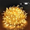 ZCLIKEU Catena luminosa a LED per esterni, corrente esterna, 20 m, illuminazione natalizia per esterni, con spina e timer, catena luminosa per interni, 8 modalità, IP44, impermeabile, per matrimoni