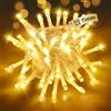 btfarm Catena luminosa a batteria con timer 2 modalità, 5 m, 50 LED, piccola catena luminosa a batteria, per interni, impermeabile, per Natale, stanza, feste, matrimoni, giardino, Halloween, bianco