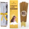 CALMVEDA, Incenso Vaniglia con Patchouli - (80 Pezzi) Incenso Bastoncini NO carbone, realizzato con fiori riciclati | Incensi Naturali Utilizzato come incenso guarigione spirituale chiesa