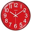 VIKMARI Orologio da Parete Rosso 30 CM, Silenzioso e Facile da Leggere, Orologio Moderno per Camera da Letto, Casa Scuola, Cucina, Soggiorno, Ufficio