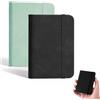 Gykutix 2 Pezzi Taccuino Tascabile Taccuino A7 Quadernino Piccolo Block Notes Piccoli Taccuini 8×11cm Quaderni in Pelle con Elastico 200 Pagine Mini Diario Quaderno per Appunti Ufficio (Verde, Nero)