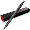 rOtring 600 Matita meccanica | mina 0,5 mm HB | Matita propulsiva con corpo interamente in metallo | Pietra scura | Impugnatura zigrinata antiscivolo e fusto esagonale