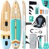 Niphean (Extra Grande) Tavola SUP Gonfiabile per 2+1 Persone/Famiglia, Stand Up Paddle Board con (Facile per Principianti) StabilTrac Pinna, Custodia Impermeabile, SUP Gonfiabile Adulti, Idee Regalo