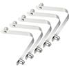 YOKIVE 5 PCS Snaps per Pagaia da Kayak, Pole Pulsante A Molla Clip in Acciaio Tubi di Bloccaggio A Bottone Cava Doppio Perno Ottimo per Campeggio, Ombrelli (Argento, 0.35x0.29-inch)