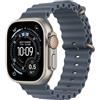 Apple Watch Ultra 3 Cellular 49mm Natural Titanium - Anchor Blue Ocean Band - EU