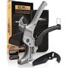 KLRStec Set tagliatubi professionale per tubi in PVC ProSlice 6400 (64 mm / 2-1/2) Tagliatubi Professionale a Cricchetto per PVC, PE, PP e PVC-U