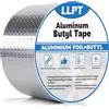 LLPT Nastro Butilico Alluminio | 7.5 cm x 5 m | Nastro Sigillante Impermeabile | per Raccordi per Tetti in Metallo Riparazioni di Tetti di camper Finestre Grondaie Riparazioni di Perdite (AB435WT)
