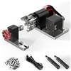 Twotrees Kit di moduli rotativi a 4 assi CNC per macchina per incisione TTC450 TTC450 Pro, supporto per asse rotativo 4 mm - 60 mm, diametro serraggio 4:1