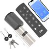Lio Home Smart Lock WLAN con tastiera, cilindro di chiusura 40/40, porta di sblocco tramite schede NFC, password, controllo app, serratura con chiave, serratura elettronica intelligente con
